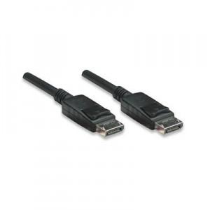 DisplayPort Monitor Cable  Manhattan Male Male, 2 m, Black, 391931