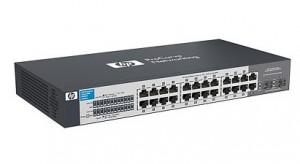 Switch HP V1410-24G, 24x10/100/1000 ports, 2 combo port 10/100/1000 or mini-GBIC slot, Unmanaged, Value Series  J9561A