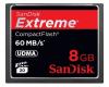 Compact flash extreme sandisk, 8gb,
