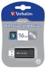 Memorie USB Verbatim PinStripe 16GB, Negru 49063