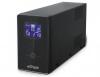 UPS GEMBIRD EG-UPS-033, 1200VA w. AVR, diplay LCD, interfata USB, black, EG-UPS-033