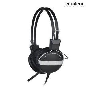 Casti Enzatec HS502 Black, include microfon, HS502BK