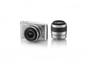 Aparat Foto Nikon 1 J1 DualKit 10-30mm si 30-110mm Silver, VVA154K003