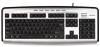 Tastatura A4Tech KL-23, X-Slim Keyboard PS/2 (Silver/Black) (US layout), KL-23