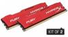 Memorie Kingston, 16GB, 1600MHz, DDR3 CL10 DIMM (Kit of 2) HyperX Fury Red Series, HX316C10FRK2/16