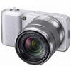 Aparat foto DSLR Sony NEX-3K Argintiu si obiectiv 18-55 mm, NEX3KS.CEE4