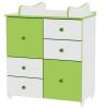 Dulap lemn, Bertoni, 4 variante de montare, Culoare White/Green, 1017011 0023