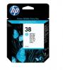 Cartus HP 38 Light Cyan Pigment Ink Cartridge with Vivera Ink, C9418A