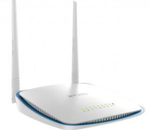 Router 3 Port-uri Wireless N 300Mbps, High Power, 2 antene fixe (2*5dBi), TENDA, FH305
