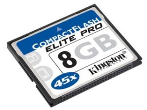 Compact Flash Card Kingston 8GB Elite Pro 133x CF/8GB-S2