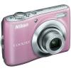 Nikon coolpix l 21 roz + husa + card de memorie 2 gb