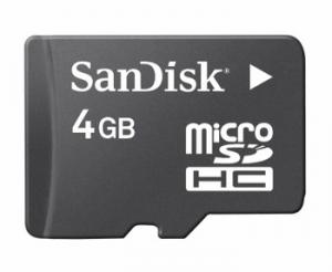 Micro-SD Card Sandisk 4GB Sdsdq -4096
