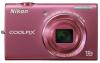 Nikon coolpix s6200 roz + card sd 8gb sandisk +