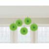 5 decoratiuni din hartie verde pentru agatat 15.2 cm