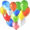 100 baloane latex CULORI ASORTATE standard 12cm calitate heliu