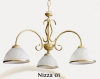 Lustra 3 becuri model &quot;nizza&quot; auriu antic