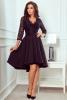 Rochie asimetrica eleganta cu dantela neagra