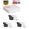 Kit promo camere+ DVR Hikvision 3  camera rezolutie 720p si infrarosu 40 m