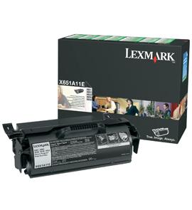 Cartus Toner Lexmark X651A11E Black