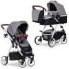 Carucior nou-nascuti optimo 2 in 1 - easy go - grey fox