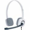 CASCA Logitech "H150" Stereo Headset with Microphone, Cloud White "981-000350"
