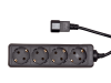 PDU pentru UPS, 4 x Schuko, 10A, cablu 1.1m C14, negru