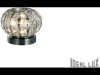 Veioza Calypso cu abajur sferic si decoratiuni de cristal 1x40W