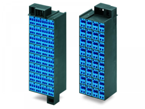 Matrix patchboard; 32-pole; Marking 33-64; suitable for Ex i applications; Color of modules: blue; Module marking, side 1 and 2 vertical; 1,50 mmA&sup2;; dark gray