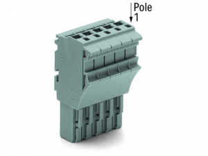 1-conductor female plug; 2.5 mmA&sup2;; 7-pole; 2,50 mmA&sup2;; gray