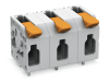 PCB terminal block; lever; 4 mmA&sup2;; Pin spacing 11.5 mm; 3-pole; Push-in CAGE CLAMPA&reg;; 4,00 mmA&sup2;; gray