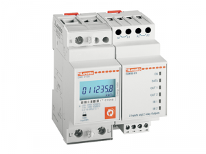 ENERGY METER FOR LOAD MANAGEMENT, monofazata, NON EXPANDABLE, DIGITAL WITH BACKLIGHT LCD DISPLAY, 63A DIRECT CONNECTION, 4U, 2 INPUTS AND 2 RELAY OUTPUTS FOR LOAD MANAGEMENT, MULTI-MEASUREMENTS, 220...240VAC