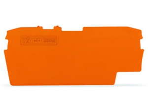 End and intermediate plate; 1 mm thick; orange