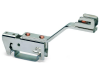 Busbar carrier; for busbars cu 10 mm x 3 mm; single side, angled; for