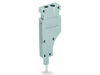 L-type end module; modular; with rigid contact pin; End module; 1,50 mmA&sup2;; gray