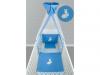 Set lenjerie 5 piese bleu Somn Usor BebeDeco