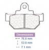 Placute frana suzuki, cod 2110, carbone lorraine