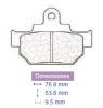 Placute frana suzuki, cod 2109, carbone lorraine