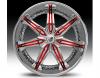 Janta Lexani LX-7 Red & Chrome Wheel 20"