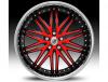 Janta lexani lx-10 black & red wheel