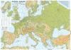 Harta plastifiata, europa fizica, 70