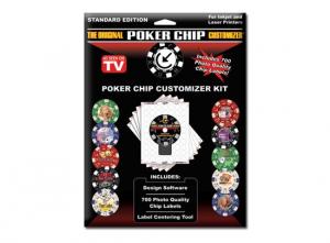 Kit complet pentru personalizare jetoane de poker - 700 autocola