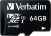 Card microSDXC Verbatim Pro 64GB Class 10