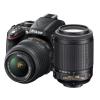 Nikon d5200 24 mp negru kit + af-s dx 18-55 vr + 55-200 vr