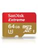 Card microSDXC Sandisk Action 64GB Rosu - Gri