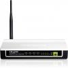 Router wireless tp-link n 150mbps cu modem adsl2+ alb - negru