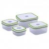 Set 4 caserole plastic cu capac