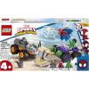LEGO&reg; Super Heroes - Spidey si prietenii lui uimitori Confruntarea dintre Hulk si Masina Rinocer 10782, 110 piese