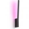 Aplica LED RGB inteligenta Philips Hue Liane, Bluetooth, 12.2W, 850 lm, lumina ambianta alba si color, 55.8 cm, Negru