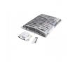 Slowfall confetti rectangles 55x17mm - white+silver