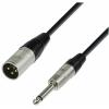 Adam hall cables k4 mmp 0300 - microphone cable rean xlr male to 6.3
